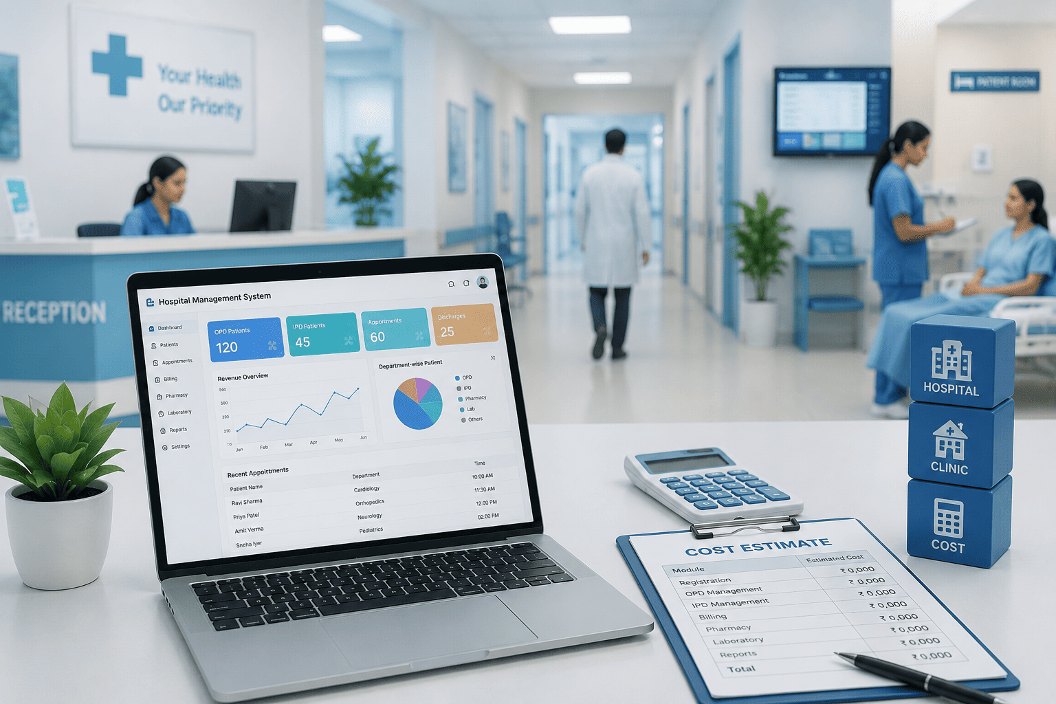 Hospital Management System Cost in India (Clinic vs Hospital) cover image