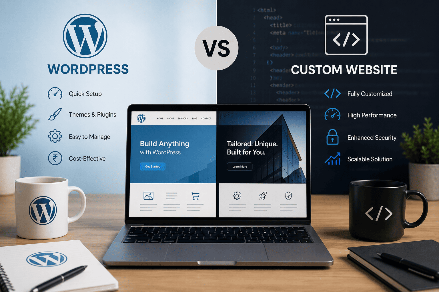 WordPress vs Custom Website: Which Is Right for Your Business?