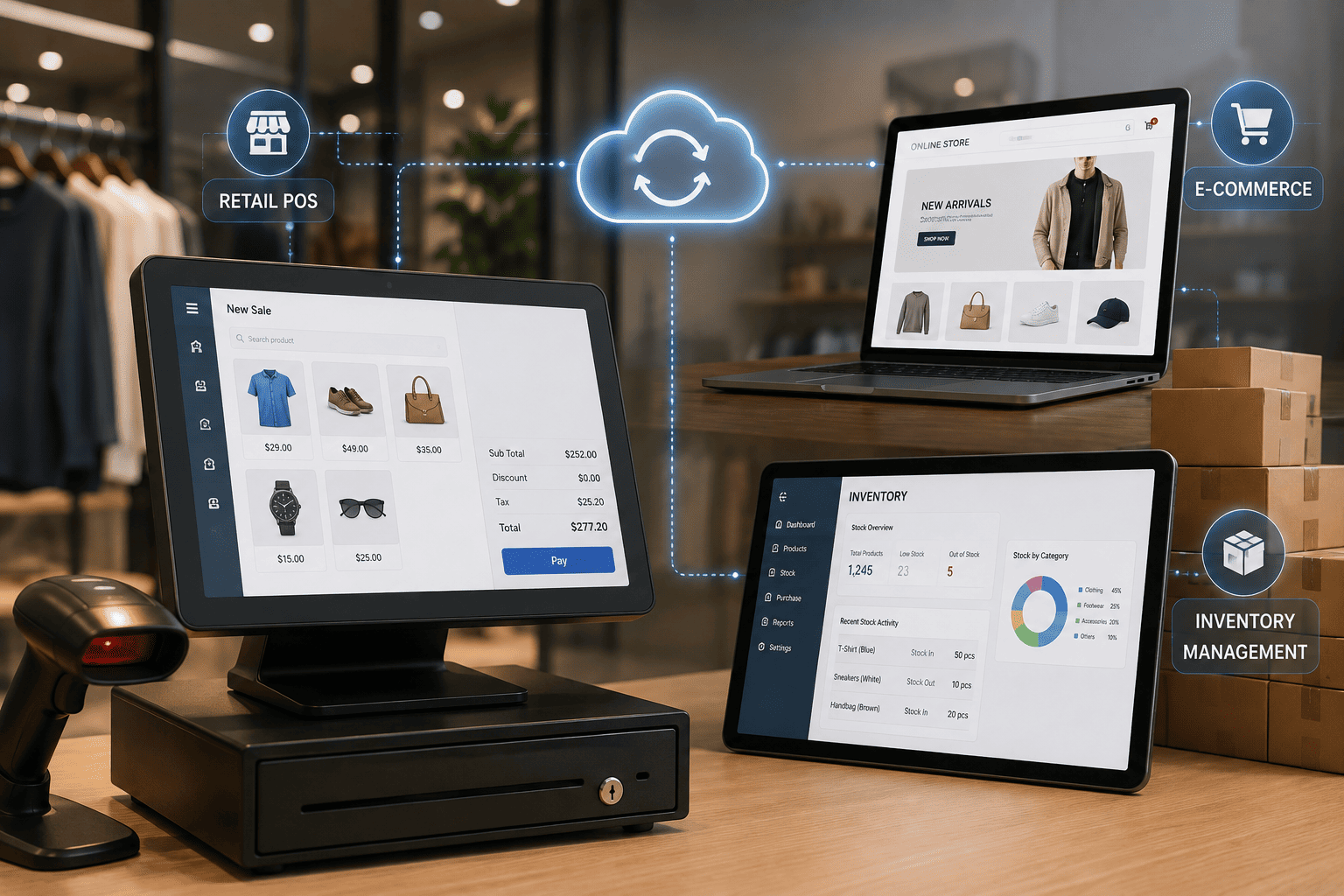 Connecting Retail POS with E-commerce and Inventory