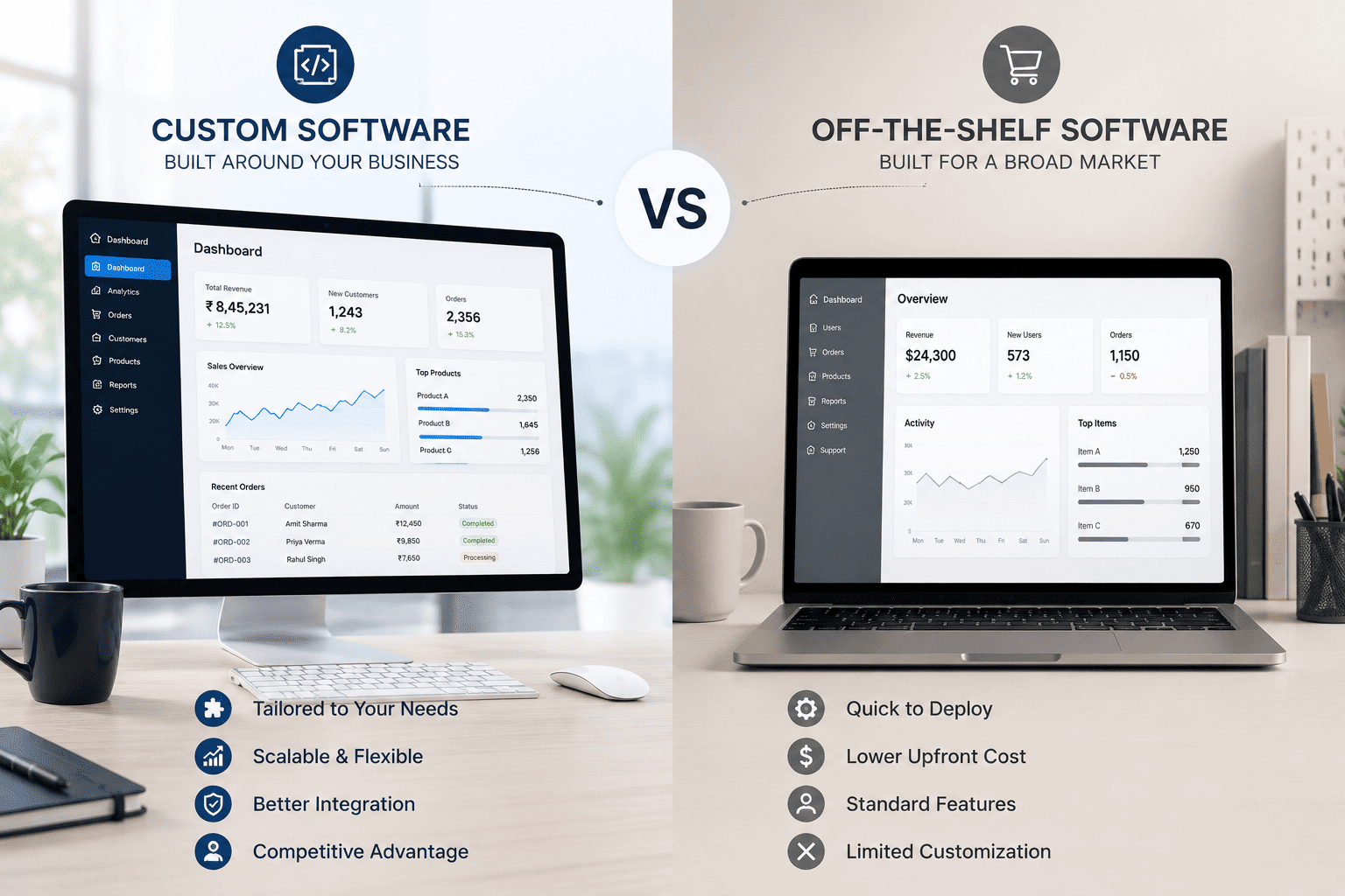 Custom Software vs Off-the-Shelf: A Decision Framework